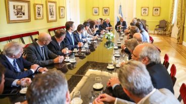 Alberto Fernández encabezó el encuentro en Casa Rosada.