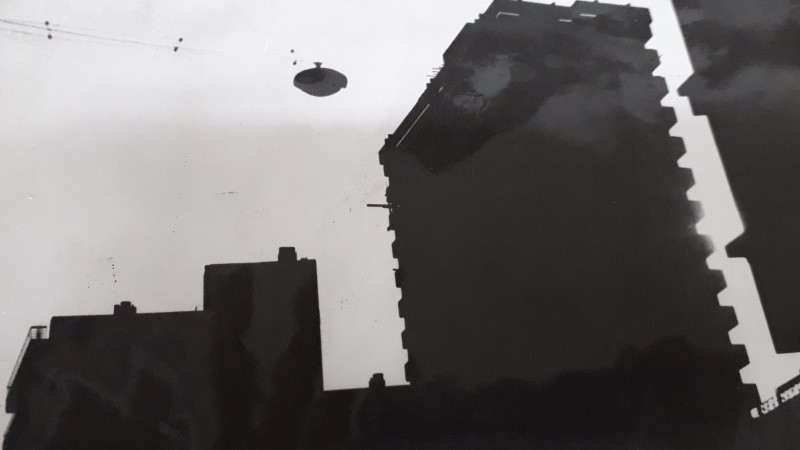 Los edificios se recortaban como fantásticas moles de hierro, cemento y cristal, dicen las crónicas.