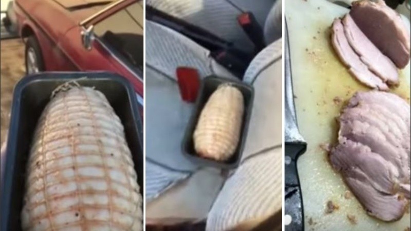 La carne se cocinó en diez horas.