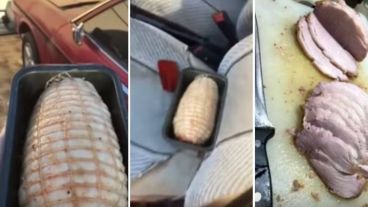 La carne se cocinó en diez horas.