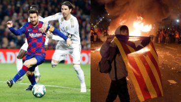 Messi ante Ramos, el duelo en la cancha. Afuera, la tensión se hizo sentir.