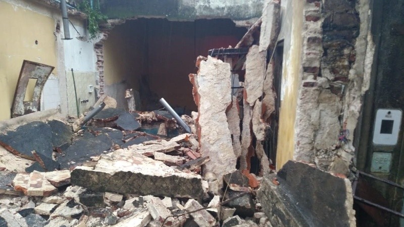 Sacarán los escombros y taparán esa parte con una chapa.