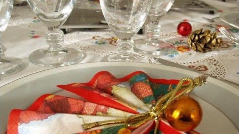 La mesa navidad está muy atada al clima. 