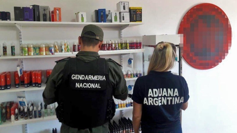 Uno de los procedimientos de Gendarmería Nacional. 