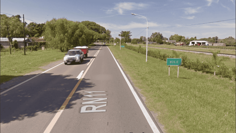 El ingreso a Monje por ruta 11 está bajo control de radar.