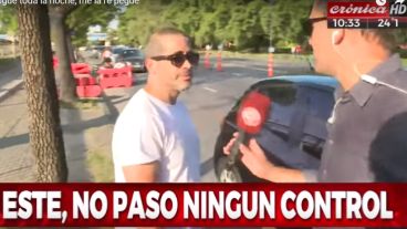 El hombre que dio un insólito testimonio en Crónica TV.