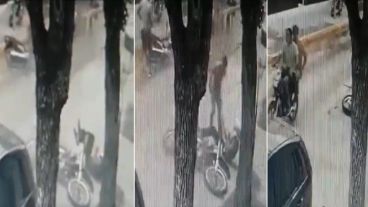 Un cámara registró el momento en el que Glaria chocó y murió.