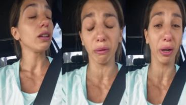 Cinthia Fernández muy mal por la pérdida.