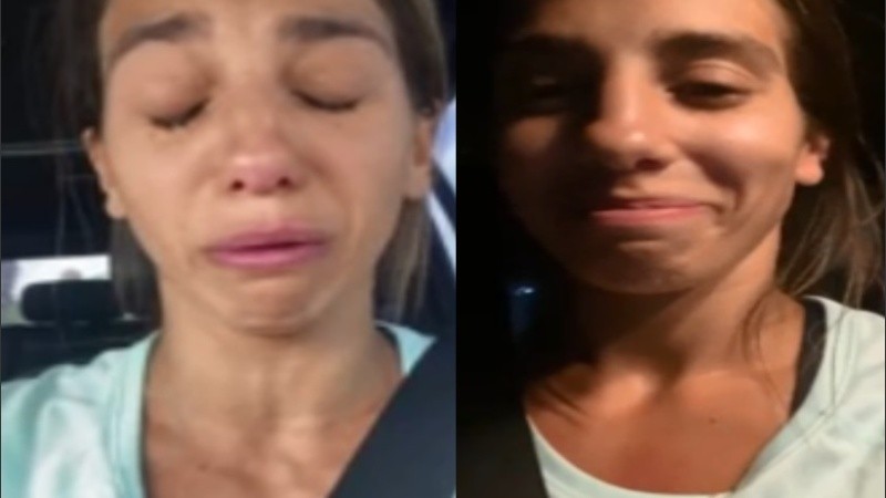 Del llanto a la risa: Cinthia Fernández celebró la bondad. 