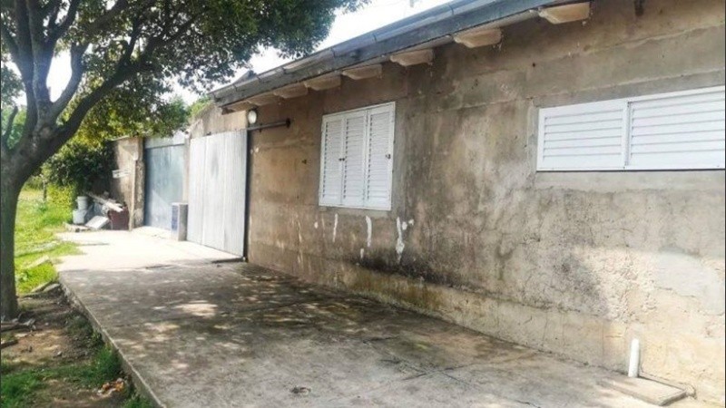 La casa de Arequito donde ocurrieron los abusos.