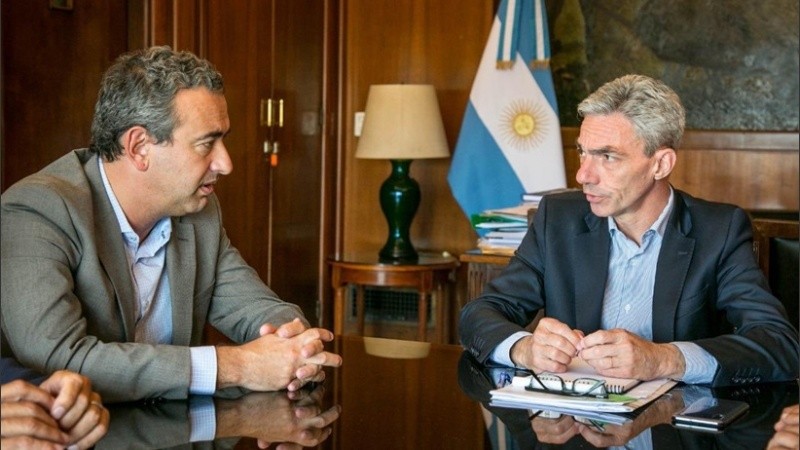 Javkin se reunión con el ministro de Transporte nacional este martes.