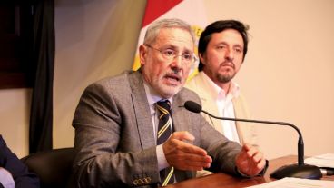 El ministro de Seguridad Marcelo Saín hizo la presentación este miércoles.