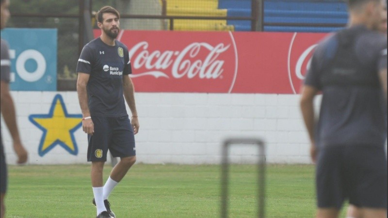 Joaquín Laso en su primera práctica en Central. 