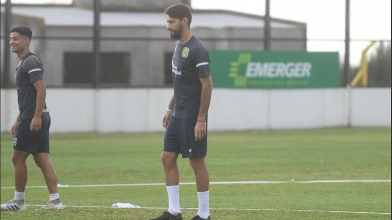 Joaquín Laso en su primera práctica en Central. 