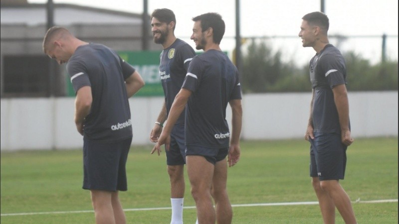 Joaquín Laso en su primera práctica en Central. 