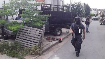 La ex PDI realizó once allanamientos en la ciudad.