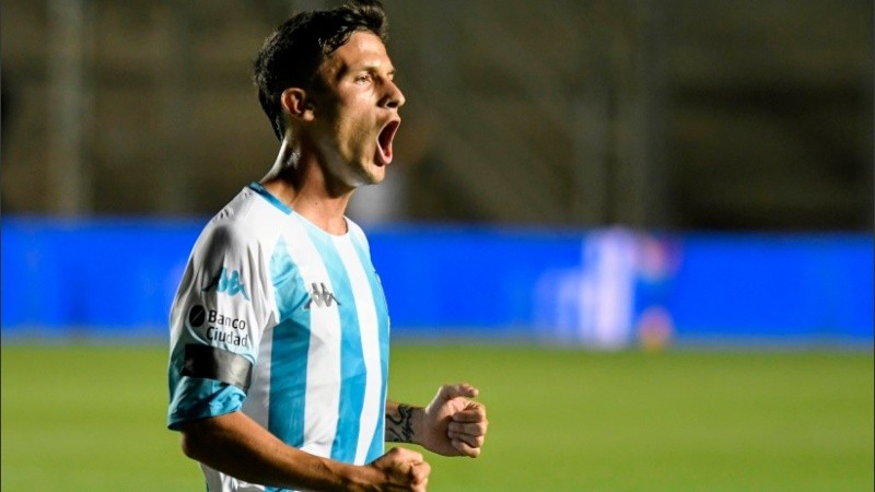 Fertoli ya jugó y marcó un gol en un amistoso para Racing.