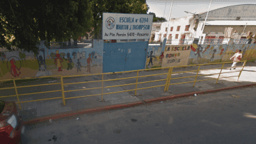 La escuela que fue usada como aguantadero.