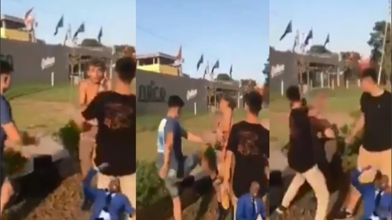 El video del ataque al joven mendocino. 
