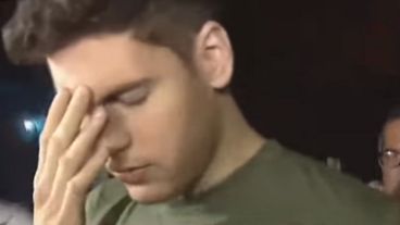 El joven fue liberado y se mostró muy conmovido.