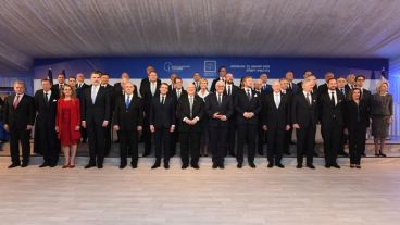 La cena de homenaje y la foto de cierre.