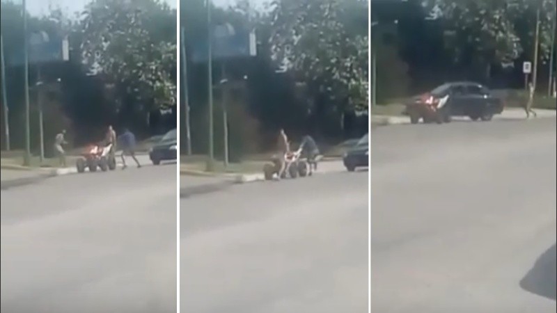 Momentos de suma agresión en Tafí Viejo. 