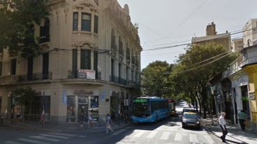 La esquina en donde tuvo lugar la particular reacción.