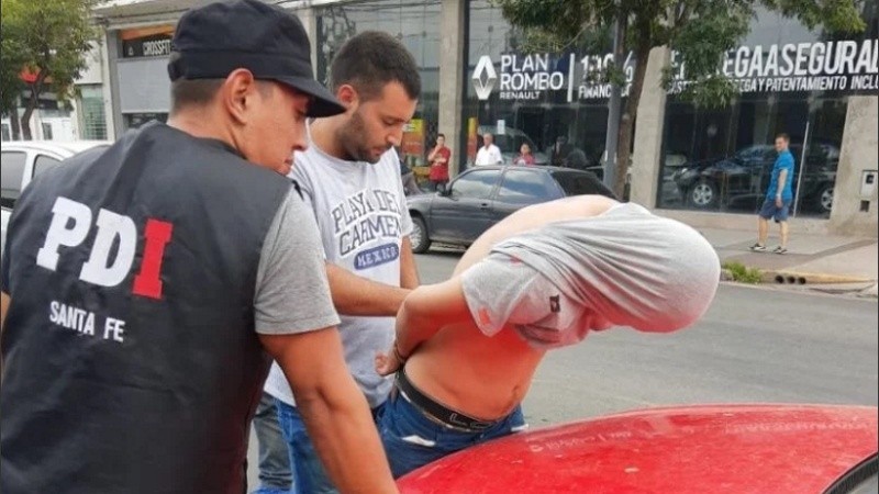 Acosta fue atrapado en Arijón y Ayacucho este miércoles al mediodía.