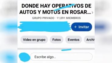 La información que publican los integrantes del grupo anuncian dónde se llevan adelante los controles.
