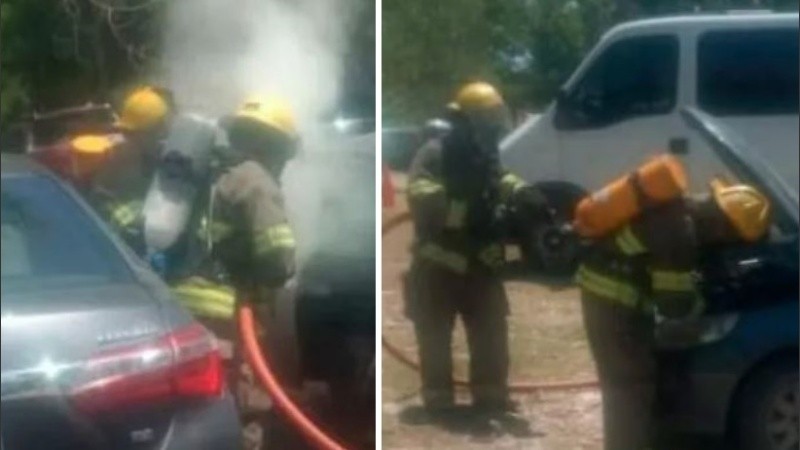 El auto fue dañado en un 30%.
