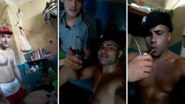 Imágenes del video que grabaron los presos.