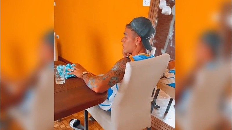 Brian Fernández en el barrio privado Los Molinos.