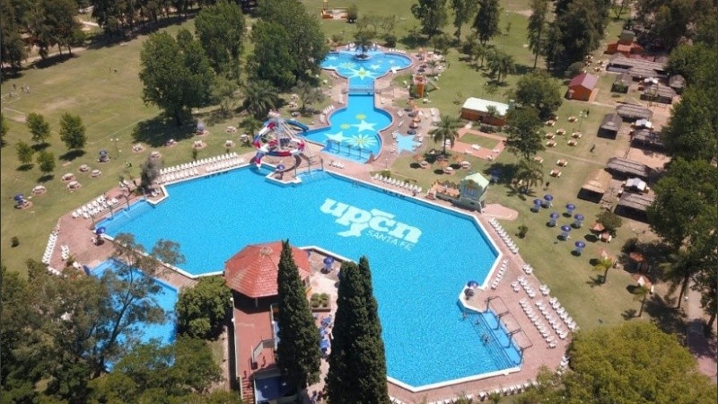 El camping de UPCN en la ciudad de Santa Fe.