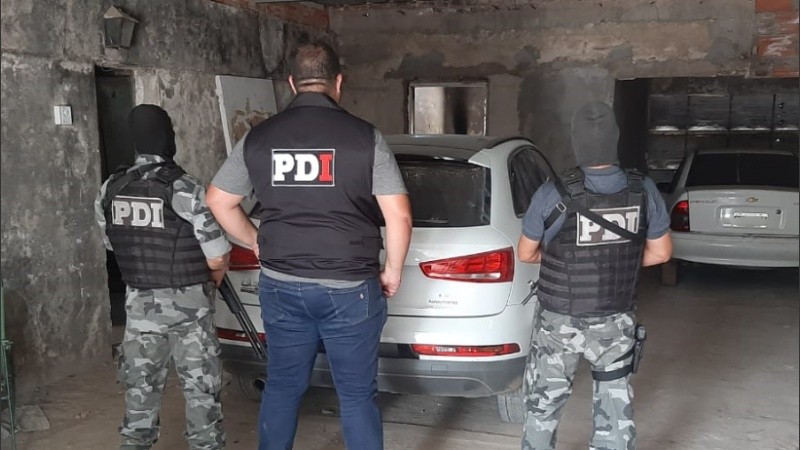 La camioneta fue secuestrada el domingo pasado en los allanamientos en Pérez.