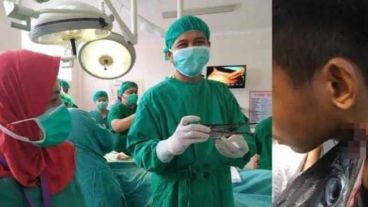 El joven que ya está fuera de peligro.