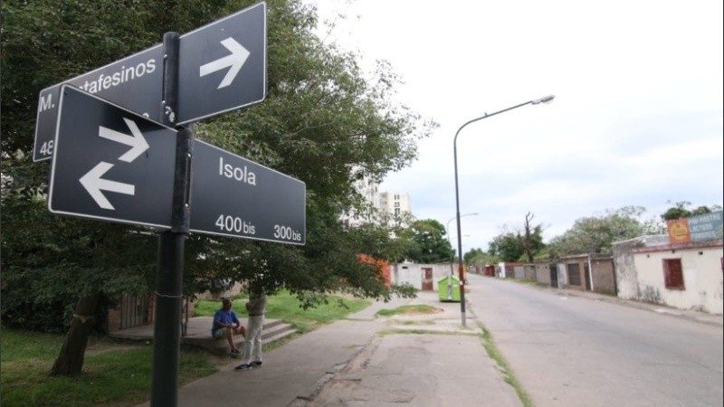 La zona en donde ocurrió el crimen esta medianoche. 