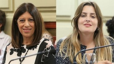 Las diputadas provinciales García y Cattalini.