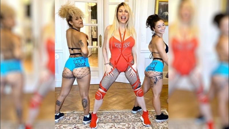 Vicky Xipolitakis en plena acción.