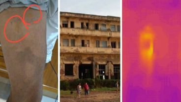 El hombre tomó las fotos con una cámara térmica.