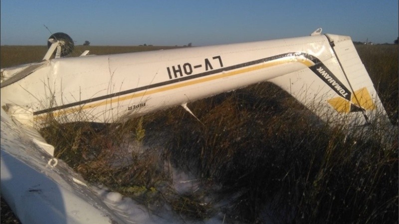 La avioneta cayó cerca de Villa Cañás.