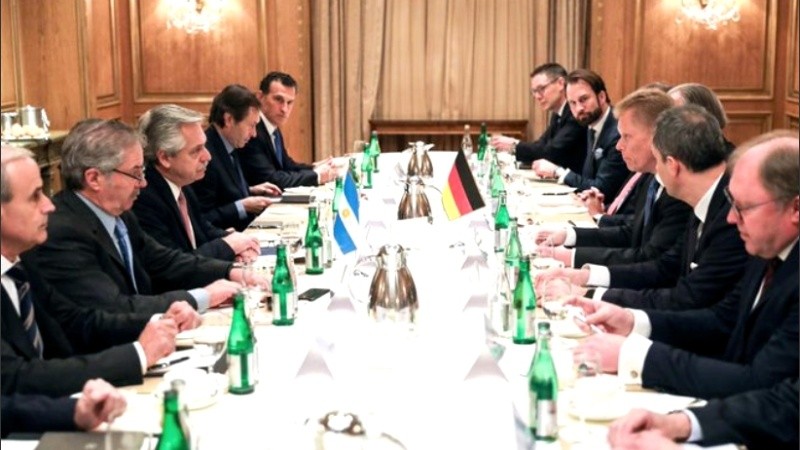 El presidente mantuvo una reunión de trabajo con líderes de empresas alemanas que invierten en la Argentina