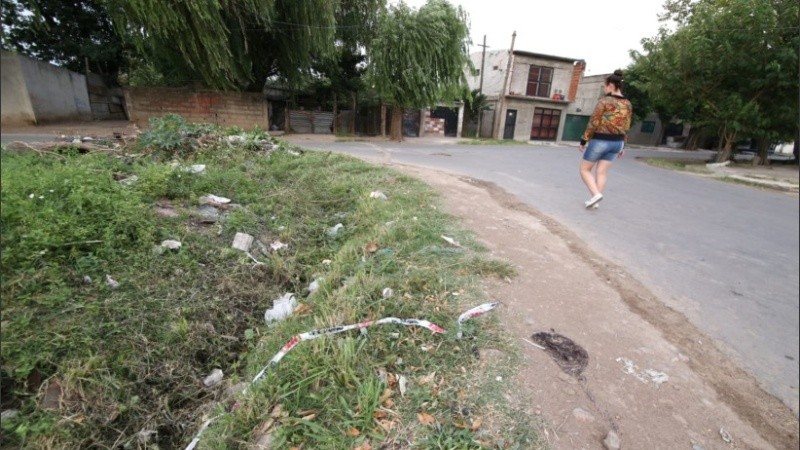 La zona donde se produjo el homicidio número 24 en lo que va del año.