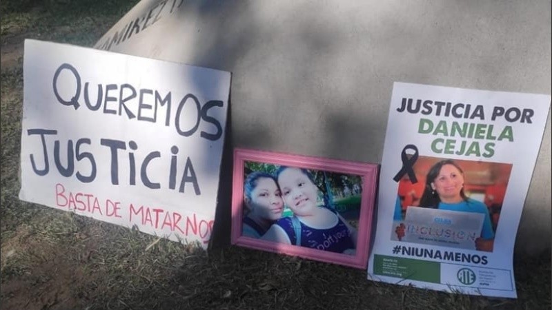 Marcha para exigir justicia por el femicidio de Daniela Cejas