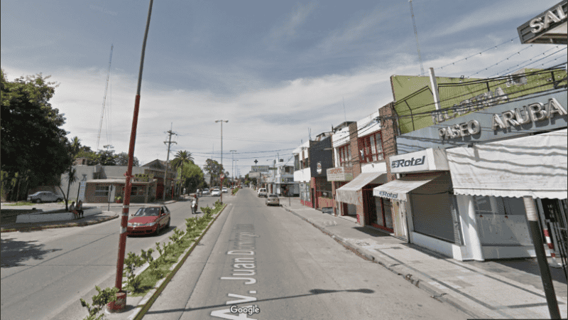 La avenida Perón, epicentro constante de los robos.