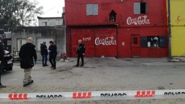 La distribuidora donde se desató el tiroteo.