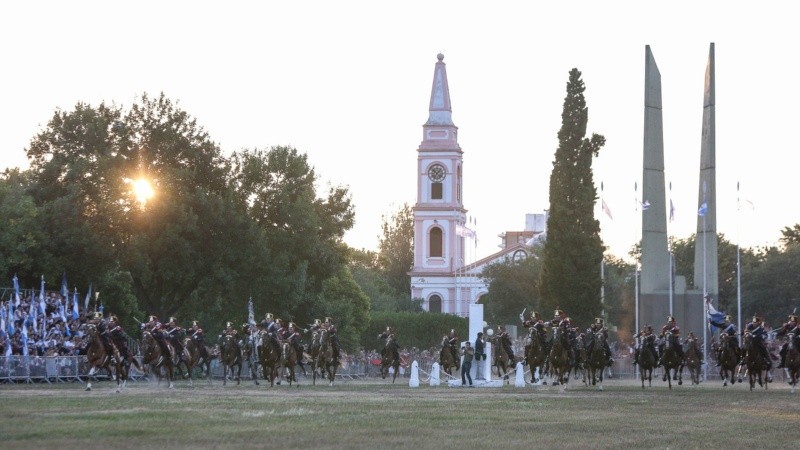 El acto por el 207º aniversario del Combate de San Lorenzo este sábado por la tarde.