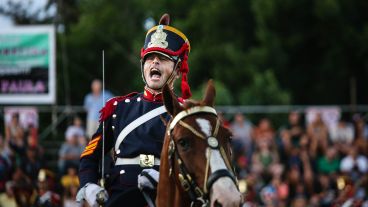 El acto por el 207º aniversario del Combate de San Lorenzo este sábado por la tarde.