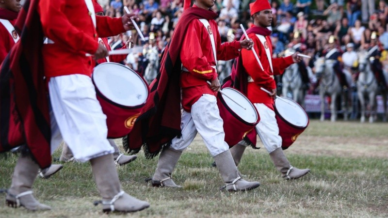 El acto por el 207º aniversario del Combate de San Lorenzo este sábado por la tarde.