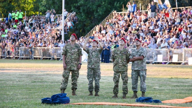 El acto por el 207º aniversario del Combate de San Lorenzo este sábado por la tarde.