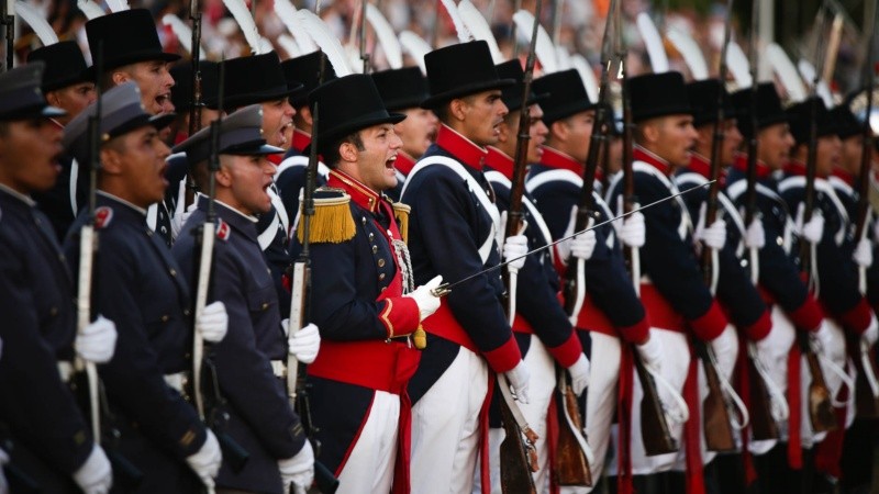 El acto por el 207º aniversario del Combate de San Lorenzo este sábado por la tarde.